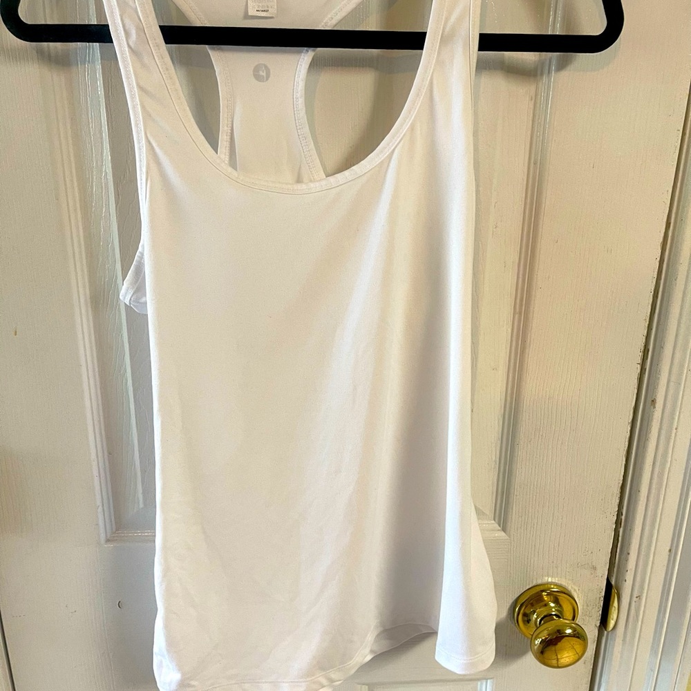 90 Degree White Razorback tank